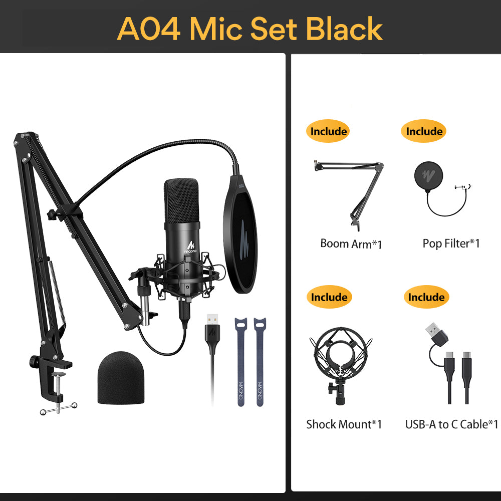 MAONO A04 Professional Podcaster USB Microphone