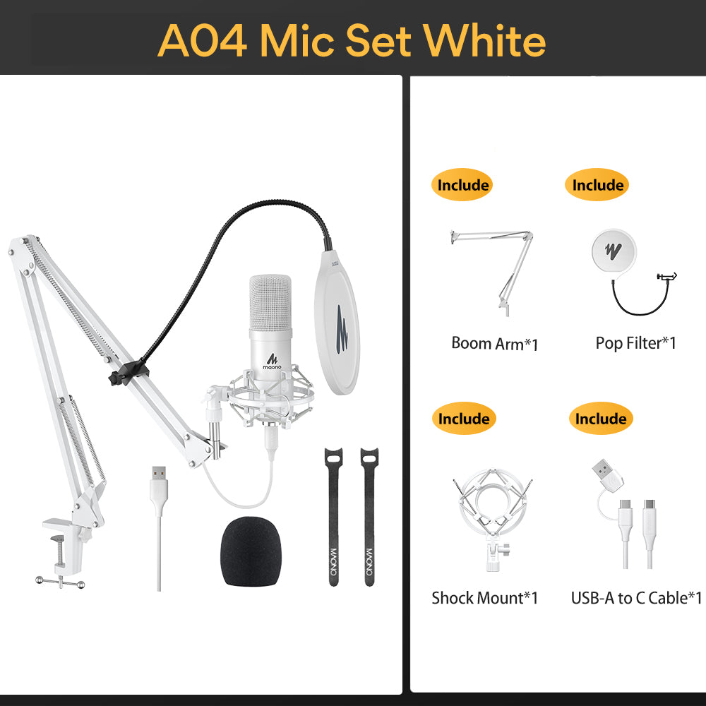 MAONO A04 Professional Podcaster USB Microphone