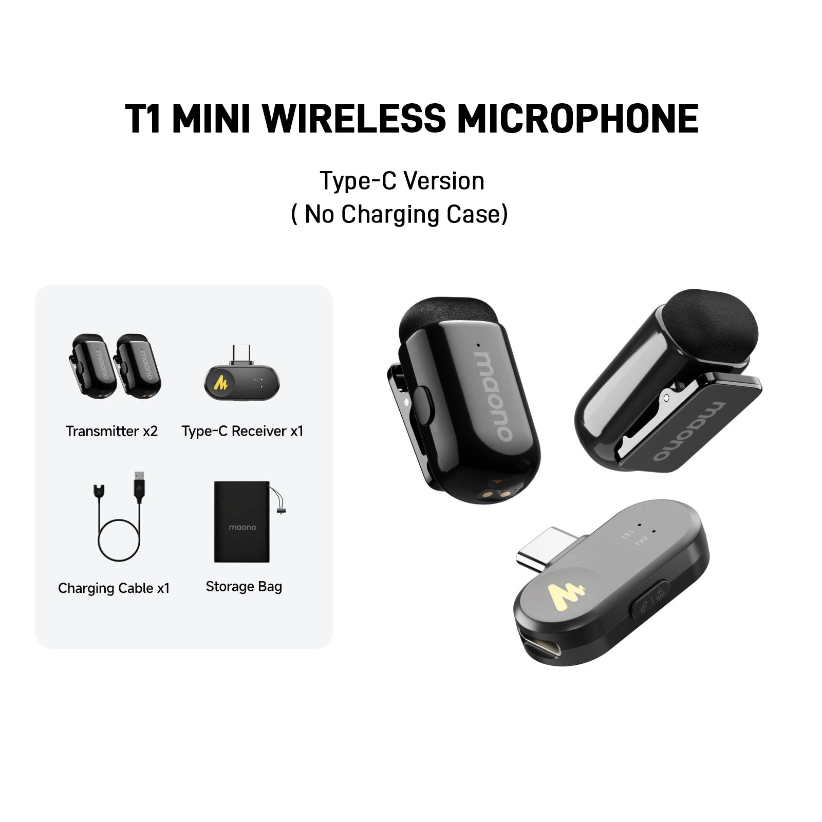 Maono WAVE T1 MINI Wireless Microphone