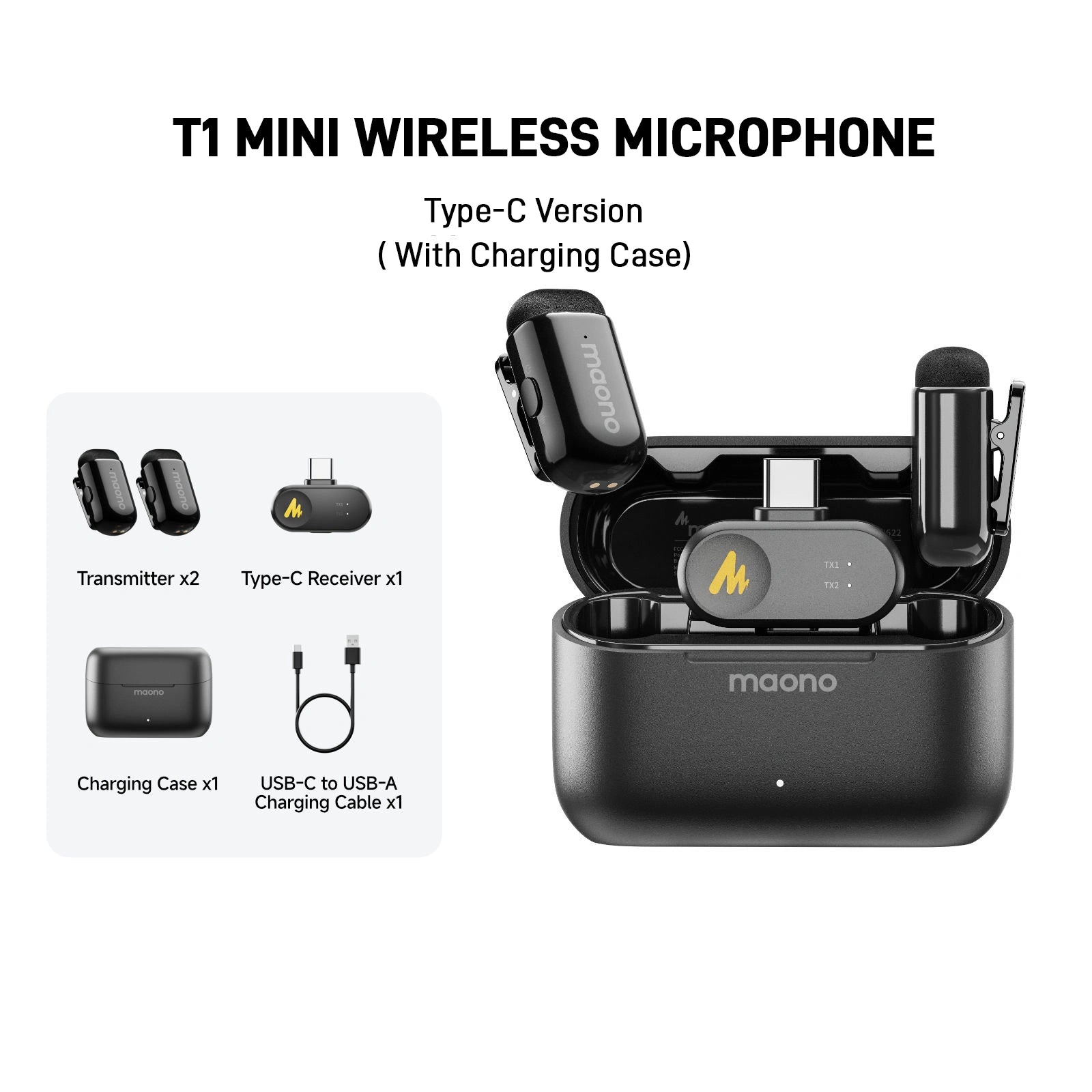 Maono WAVE T1 MINI Wireless Microphone
