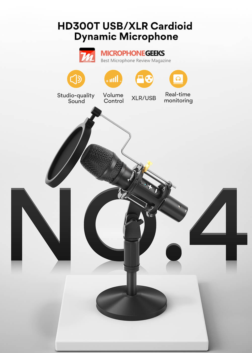 HD300T XLR/USB Internet microphone02