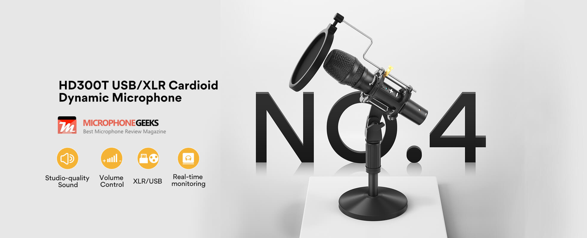 HD300T XLR/USB Internet microphone01