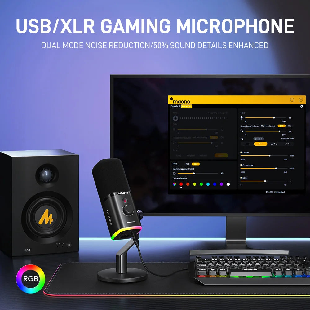 PD100X USB&XLR Podcasting microphone 06