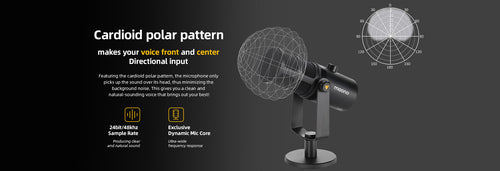 maono pd400x dynamic microphone