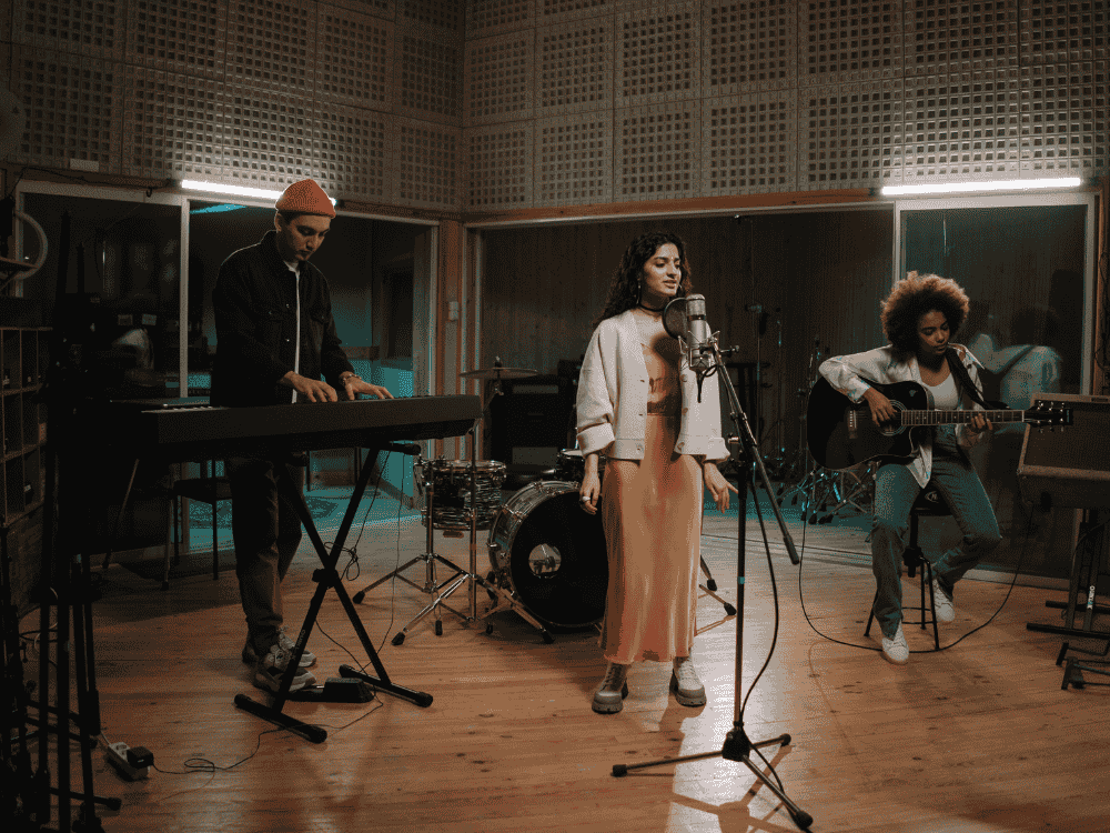 How to Plan a Creative Music Night with Friends at Home and using a condenser microphone